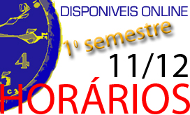 HORRIOS PARA O 1 SEMESTRE