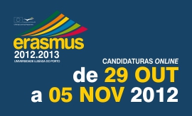 LLP/ERASMUS 2012/2013 - CANDIDATURAS AO 2º SEMESTRE (2ª FASE EXTRAORDINÁRIA)