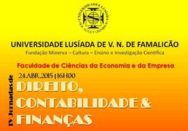 24.ABR | 4. EDIO DAS JORNADAS DE DIREITO, CONTABILIDADE & FINANAS