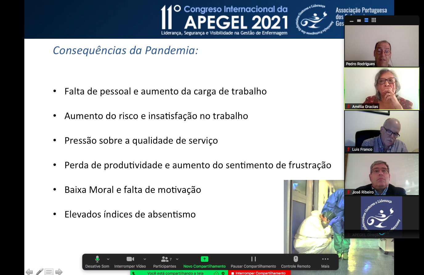 Doutor Pedro Rodrigues no 11. Congresso Internacional da APEGEL 2021