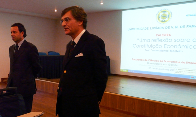 PROF. DOUTOR MANUEL MONTEIRO NA UNIVERSIDADE LUSADA	