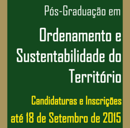 FAA | PÓS-GRADUAÇÃO EM ORDENAMENTO E SUSTENTABILIDADE DO TERRITÓRIO