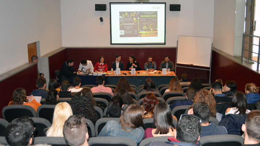 ESTUDANTES DE DESIGN ASSISTIRAM A PALESTRA COM O ACTOR JORGE NETO