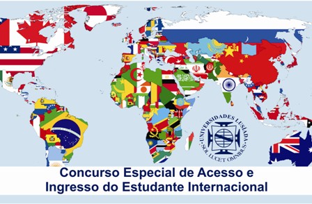 CANDIDATURAS PARA ESTUDANTES INTERNACIONAIS 
