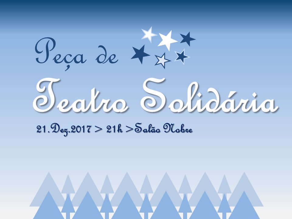 ESTUDANTES ORGANIZARAM PEÇA DE TEATRO SOLIDÁRIA