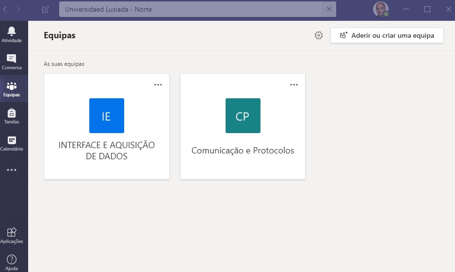 PLATAFORMA DE AULAS ONLINE: TEAMS