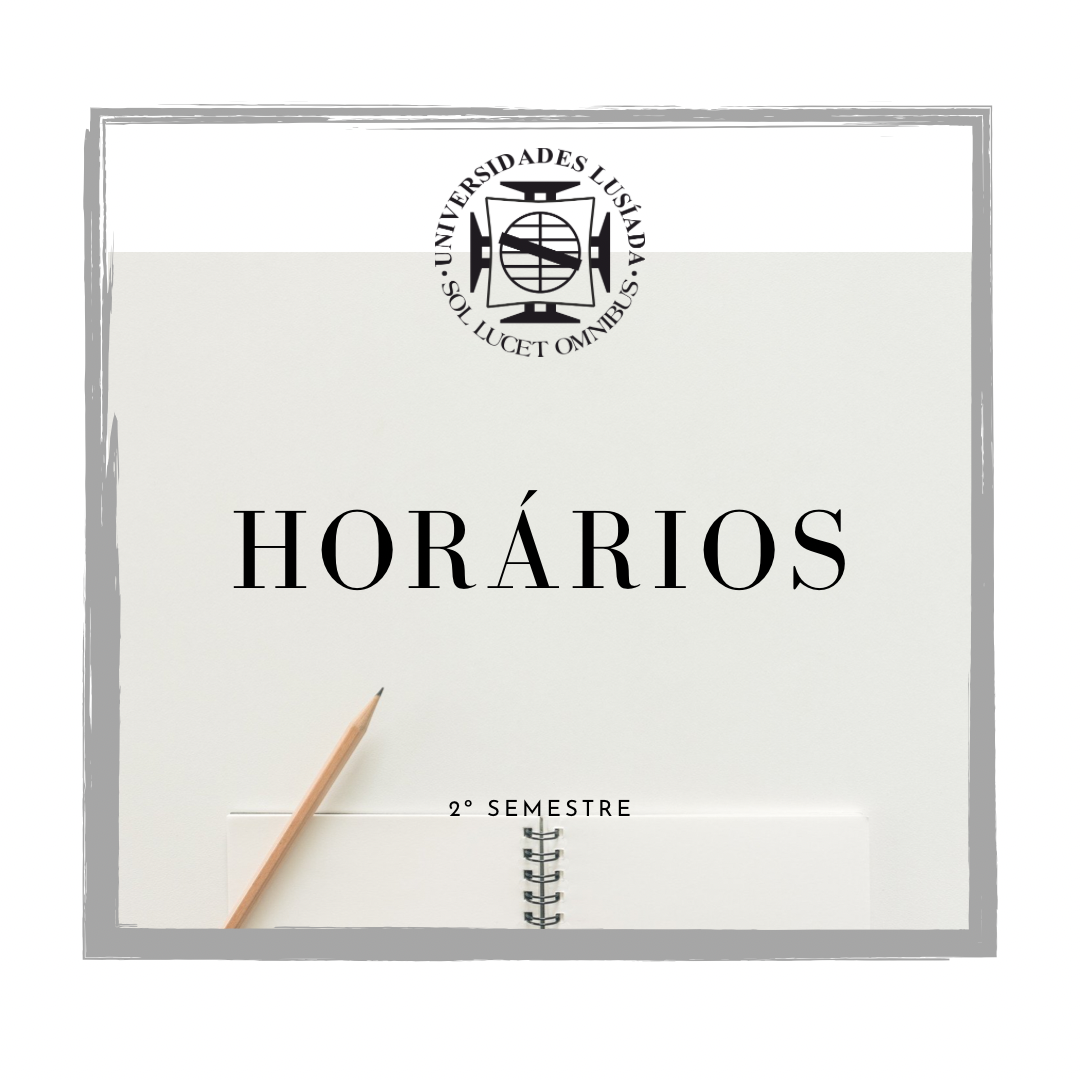 HORÁRIOS 2.º SEMESTRE