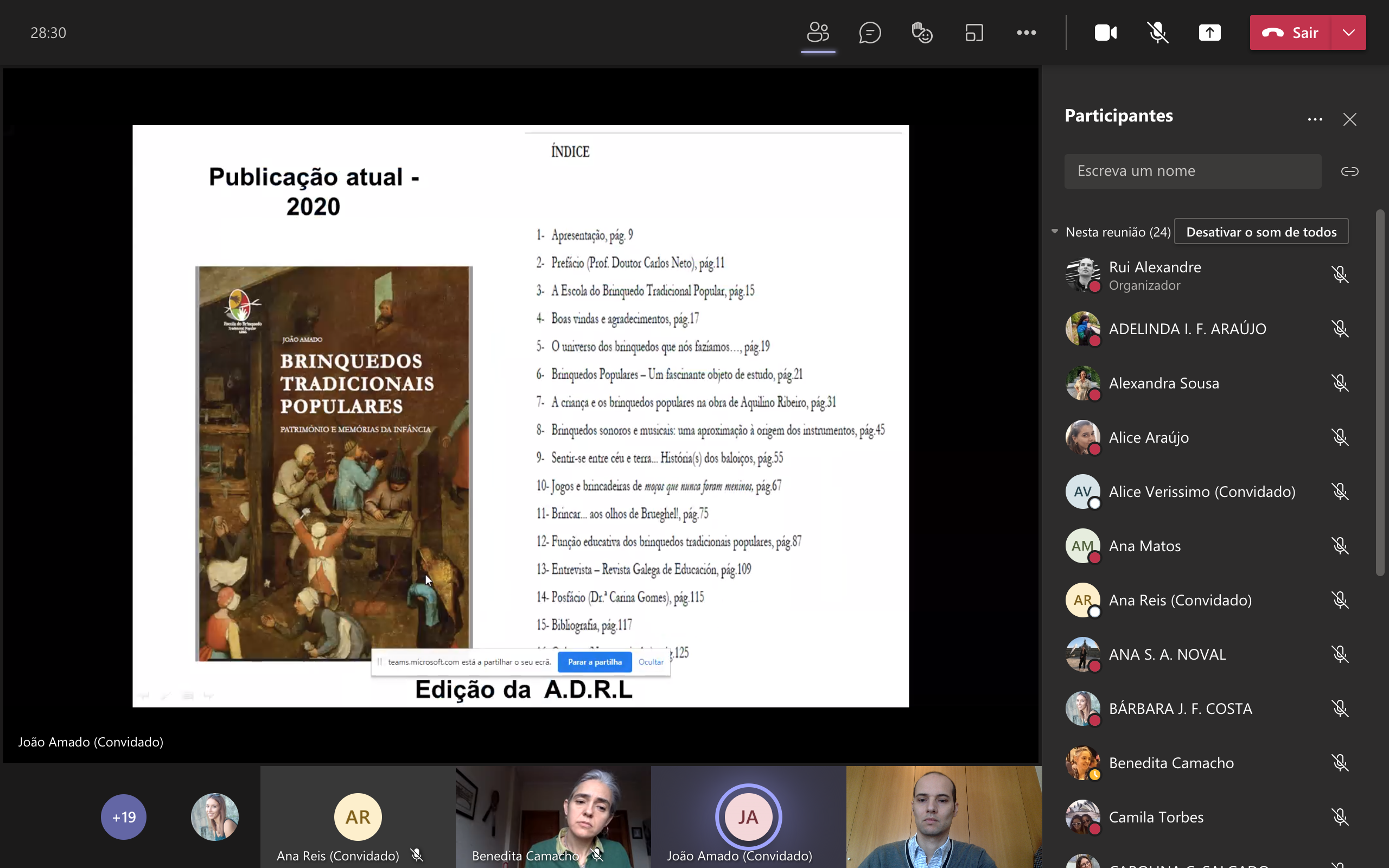 AULA COM O PROF. JOÃO AMADO, REPRESENTANTE DO MUSEU ESCOLA DO BRINQUEDO TRADICIONAL POPULAR
