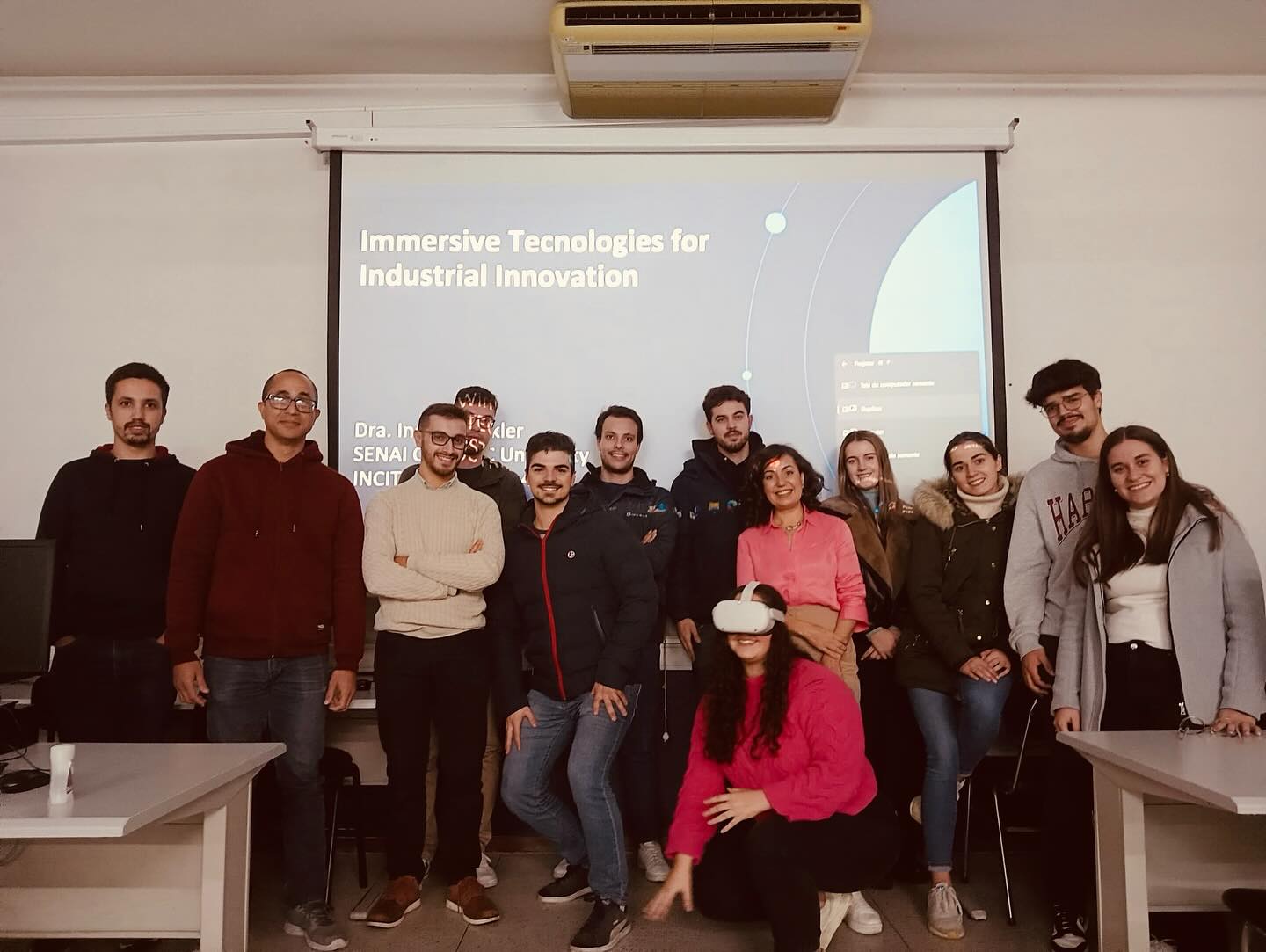 Professora Ingrid Winkler profere aula aberta para os estudantes do 2.º ano do Mestrado em EGI