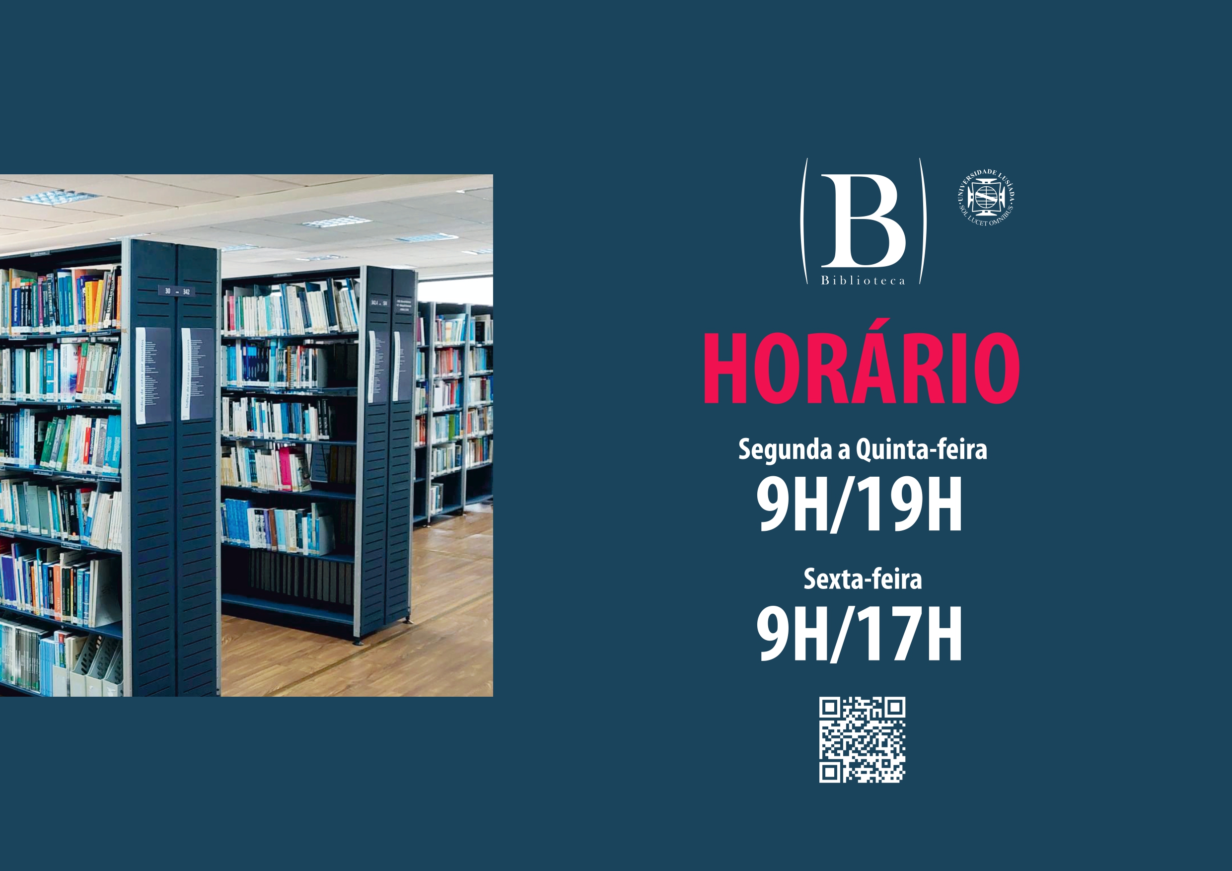 Biblioteca - Informação - Alteração de Horário