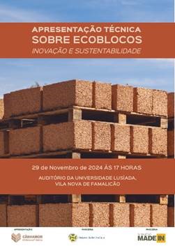 Apresentação técnica sobre ECOblocos: inovação e sustentabilidade